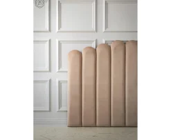 Sleepo Collection Art Sänggavel Sammet Beige 180cm