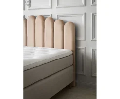 Sleepo Collection Art Sänggavel Sammet Beige 180cm