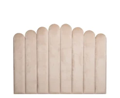 Sleepo Collection Art Sänggavel Sammet Beige 180cm