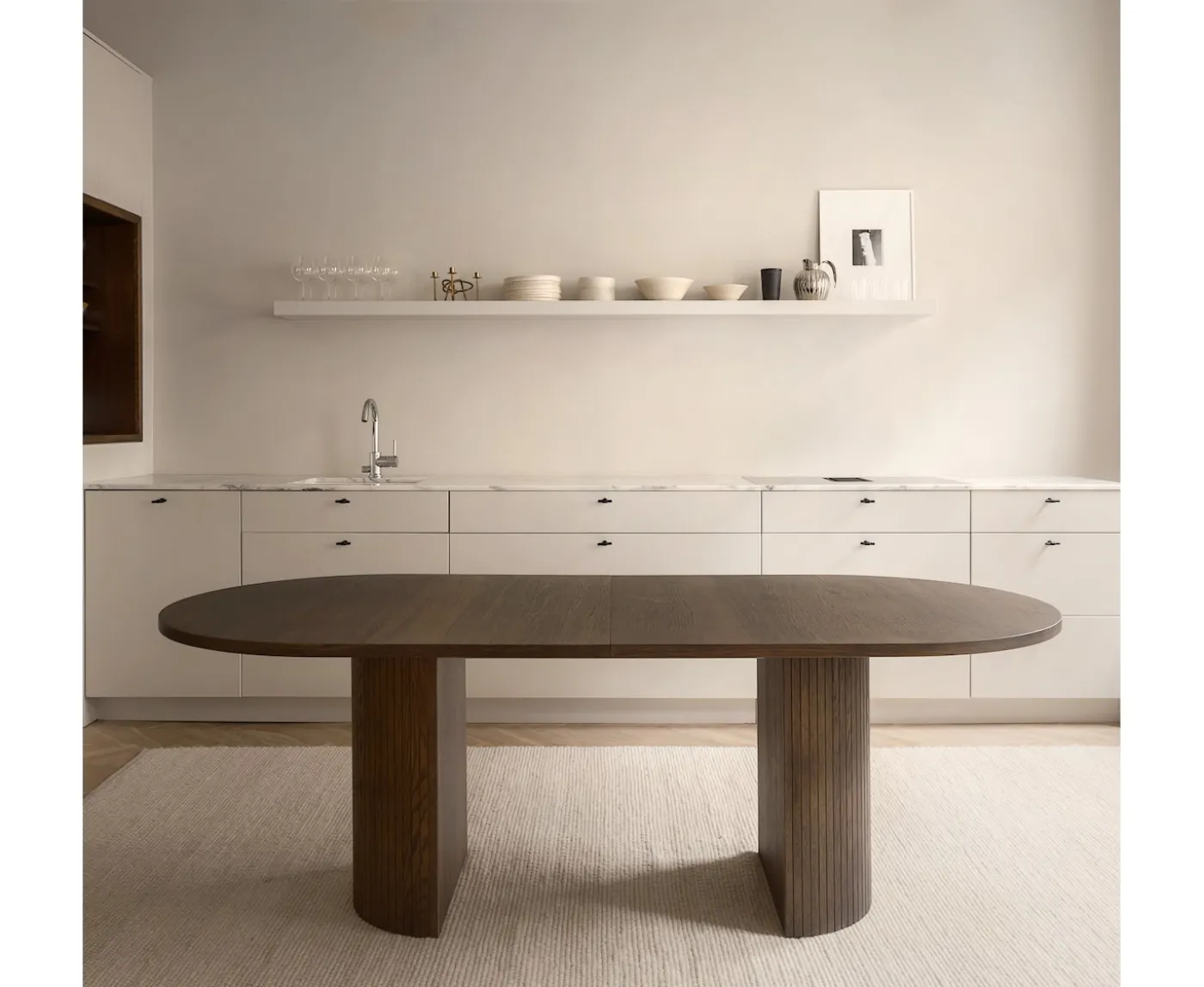 Sleepo Collection Bauer Matbord Brunbetsad Ek 220+50