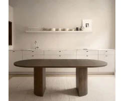 Sleepo Collection Bauer Matbord Brunbetsad Ek 250+50