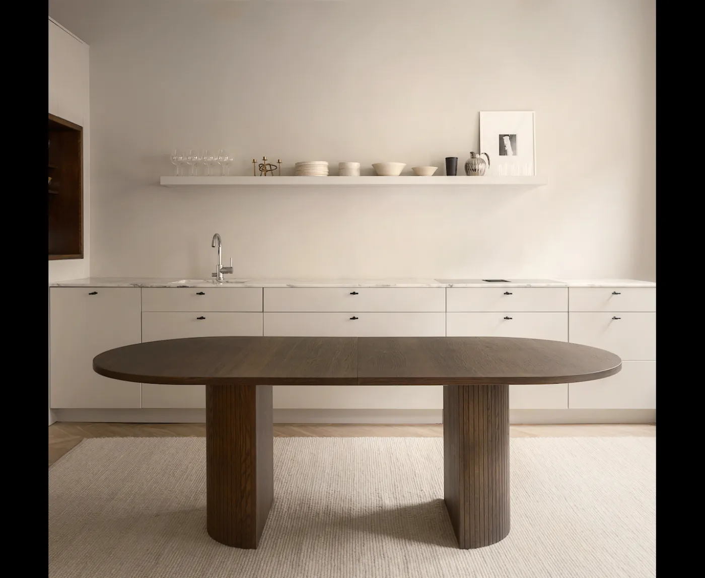 Sleepo Collection Bauer Matbord Brunbetsad Ek 220+50+50