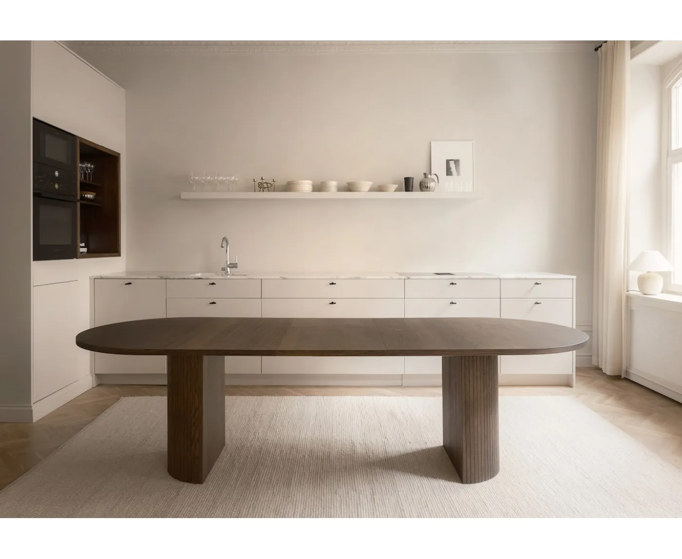 Sleepo Collection Bauer Matbord Brunbetsad Ek 220+50+50