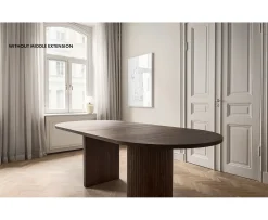 Sleepo Collection Bauer Matbord Brunbetsad Ek 220+50+50