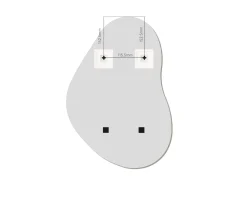 Sleepo Collection Santorini Cloud Spegel 55x40