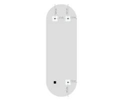 Sleepo Collection Santorini Oval Spegel 120x40
