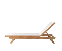 Sleepo Collection Soleil Outdoor Solsäng Teak/Vit