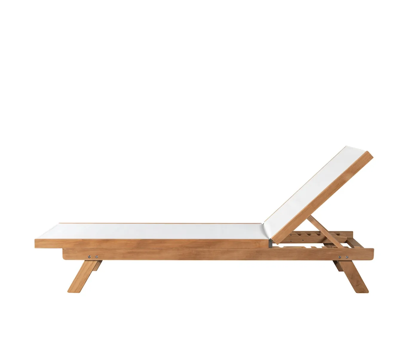 Sleepo Collection Soleil Outdoor Solsäng Teak/Vit
