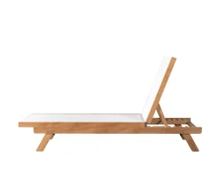 Sleepo Collection Soleil Outdoor Solsäng Teak/Vit