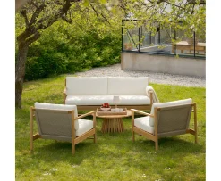 Sleepo Collection Soleil Outdoor Loungestol Teak/Vit