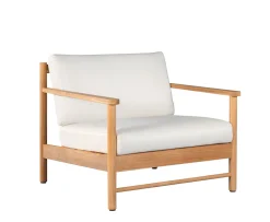 Sleepo Collection Soleil Outdoor Loungestol Teak/Vit