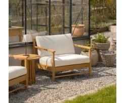 Sleepo Collection Soleil Outdoor Loungestol Teak/Vit