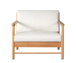 Sleepo Collection Soleil Outdoor Loungestol Teak/Vit