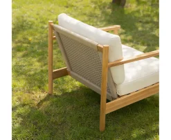 Sleepo Collection Soleil Outdoor Loungestol Teak/Vit