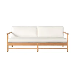 Sleepo Collection Soleil Outdoor Loungesoffa Teak/Vit 185cm