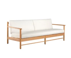 Sleepo Collection Soleil Outdoor Loungesoffa Teak/Vit 185cm