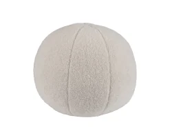 Sleepo Collection Sphere Prydnadskudde Creme Teddy Ø36