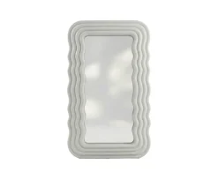 Sleepo Collection Wave Spegel Matt Vit 80x50