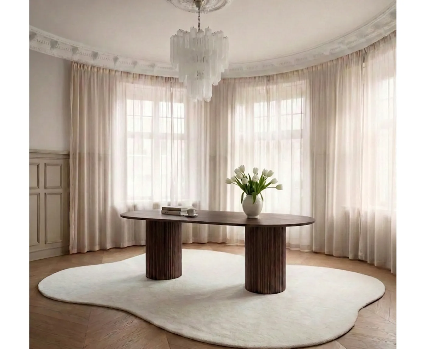 Sleepo Collection Adele Matbord Brunbetsad 220x100