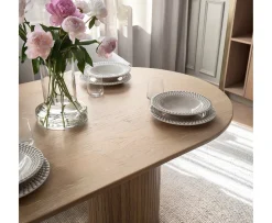 Sleepo Collection Adele Matbord Vitpigmenterad Ek Ø130