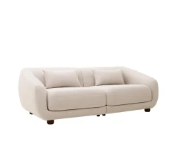 Sleepo Collection Alba 2-sits Soffa Beige 218cm