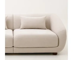 Sleepo Collection Alba 2-sits Soffa Beige 218cm