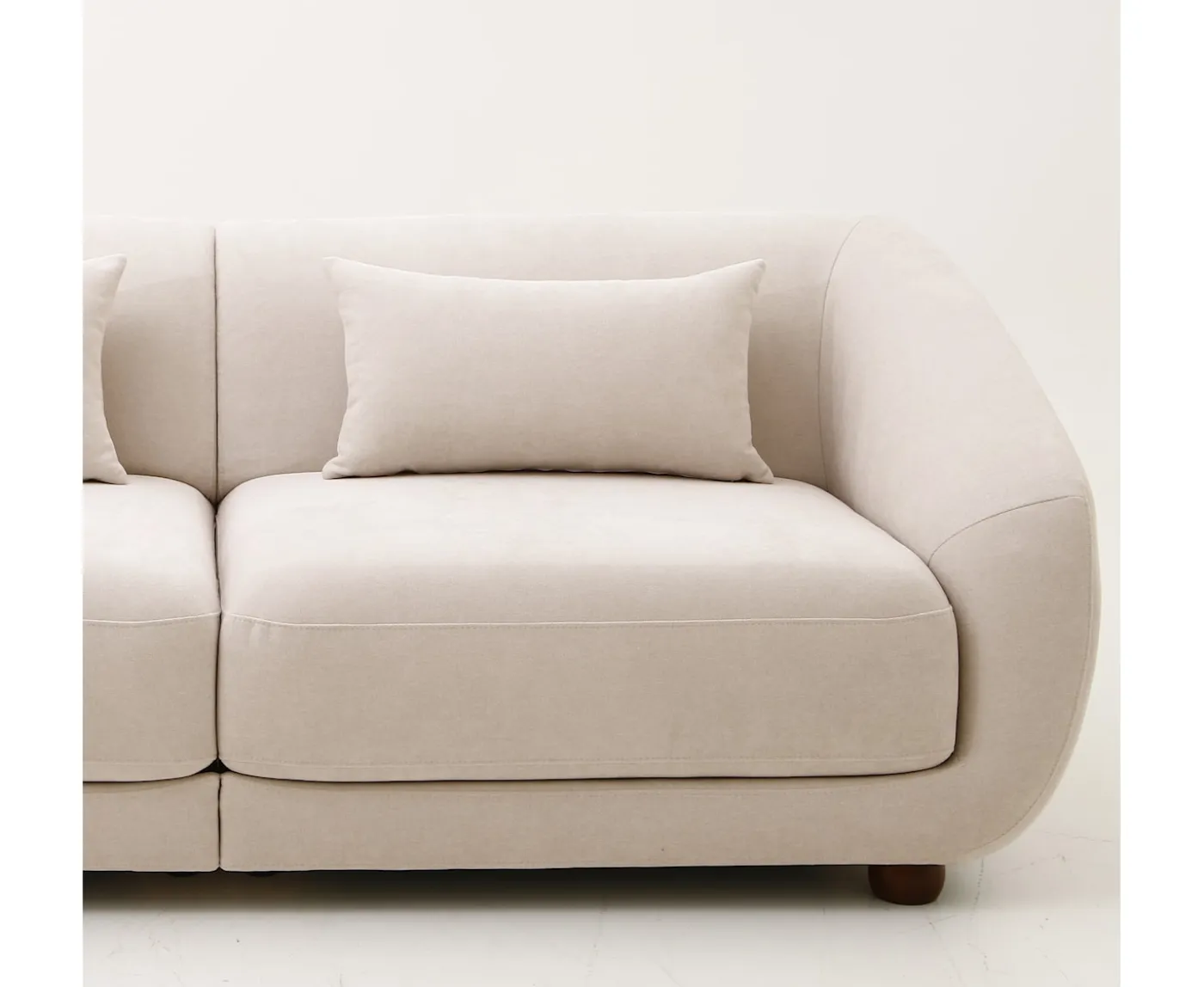 Sleepo Collection Alba 2-sits Soffa Beige 218cm