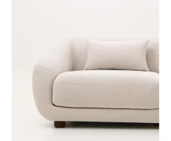 Sleepo Collection Alba 2-sits Soffa Beige 218cm