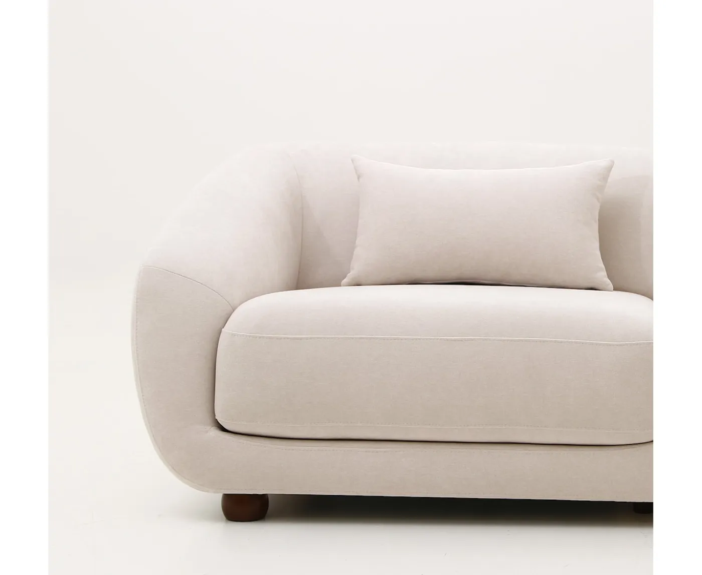 Sleepo Collection Alba 2-sits Soffa Beige 218cm