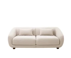 Sleepo Collection Alba 2-sits Soffa Beige 218cm