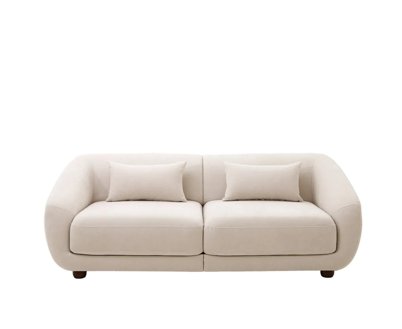 Sleepo Collection Alba 2-sits Soffa Beige 218cm