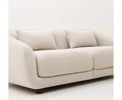 Sleepo Collection Alba 2-sits Soffa Beige 218cm