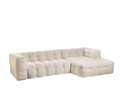 Sleepo Collection Billie Divansoffa Höger Beige Bouclé 292cm