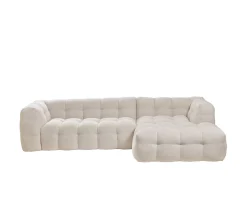 Sleepo Collection Billie Divansoffa Höger Beige Bouclé 292cm