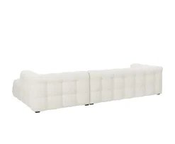 Sleepo Collection Billie Divansoffa Höger Ivory Bouclé 292cm