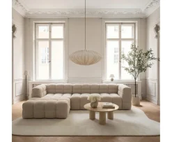 Sleepo Collection Billie Divansoffa Vänster Beige Bouclé 292cm