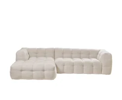 Sleepo Collection Billie Divansoffa Vänster Beige Bouclé 292cm