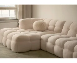 Sleepo Collection Billie Divansoffa Vänster Creme Teddy 292cm