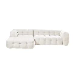 Sleepo Collection Billie Divansoffa Vänster Ivory Bouclé 292cm