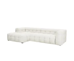 Sleepo Collection Billie Divansoffa Vänster Ivory Bouclé 292cm