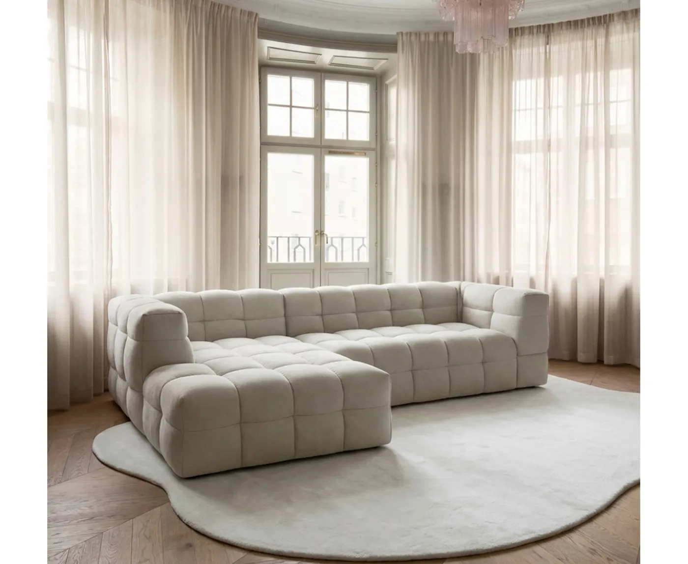 Sleepo Collection Billie Divansoffa Vänster Nature 292cm