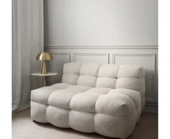 Sleepo Collection Billie Loungestol Beige Bouclé 120cm