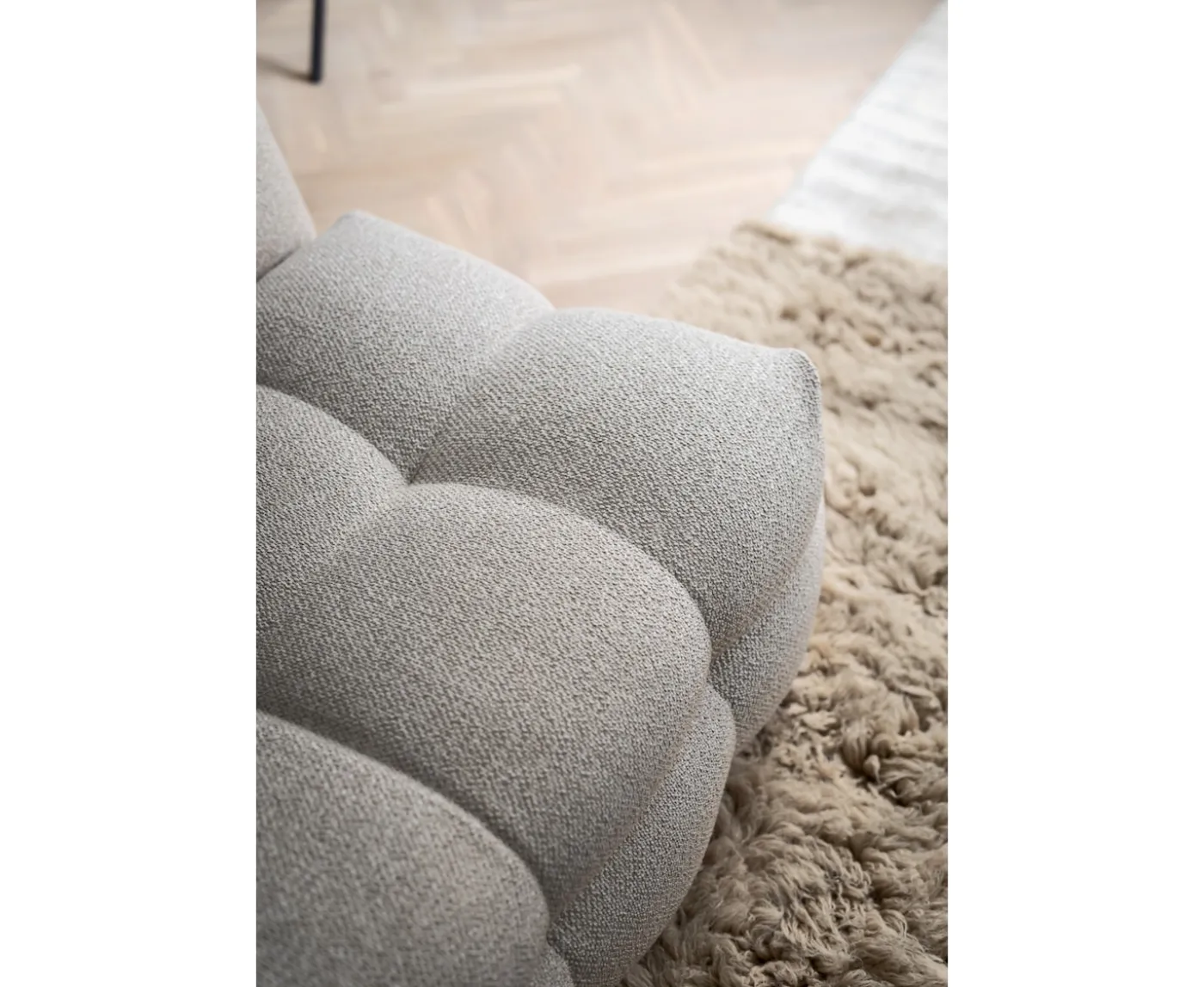 Sleepo Collection Billie Loungestol Beige Bouclé 120cm