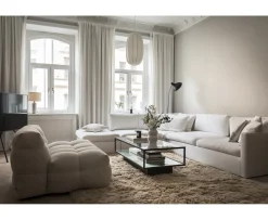 Sleepo Collection Billie Loungestol Beige Bouclé 120cm