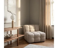 Sleepo Collection Billie Loungestol Beige Bouclé 89cm