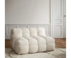 Sleepo Collection Billie Loungestol Creme Teddy 120cm