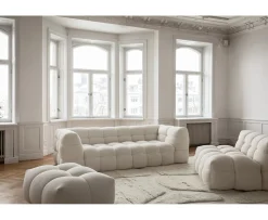 Sleepo Collection Billie Loungestol Creme Teddy 120cm