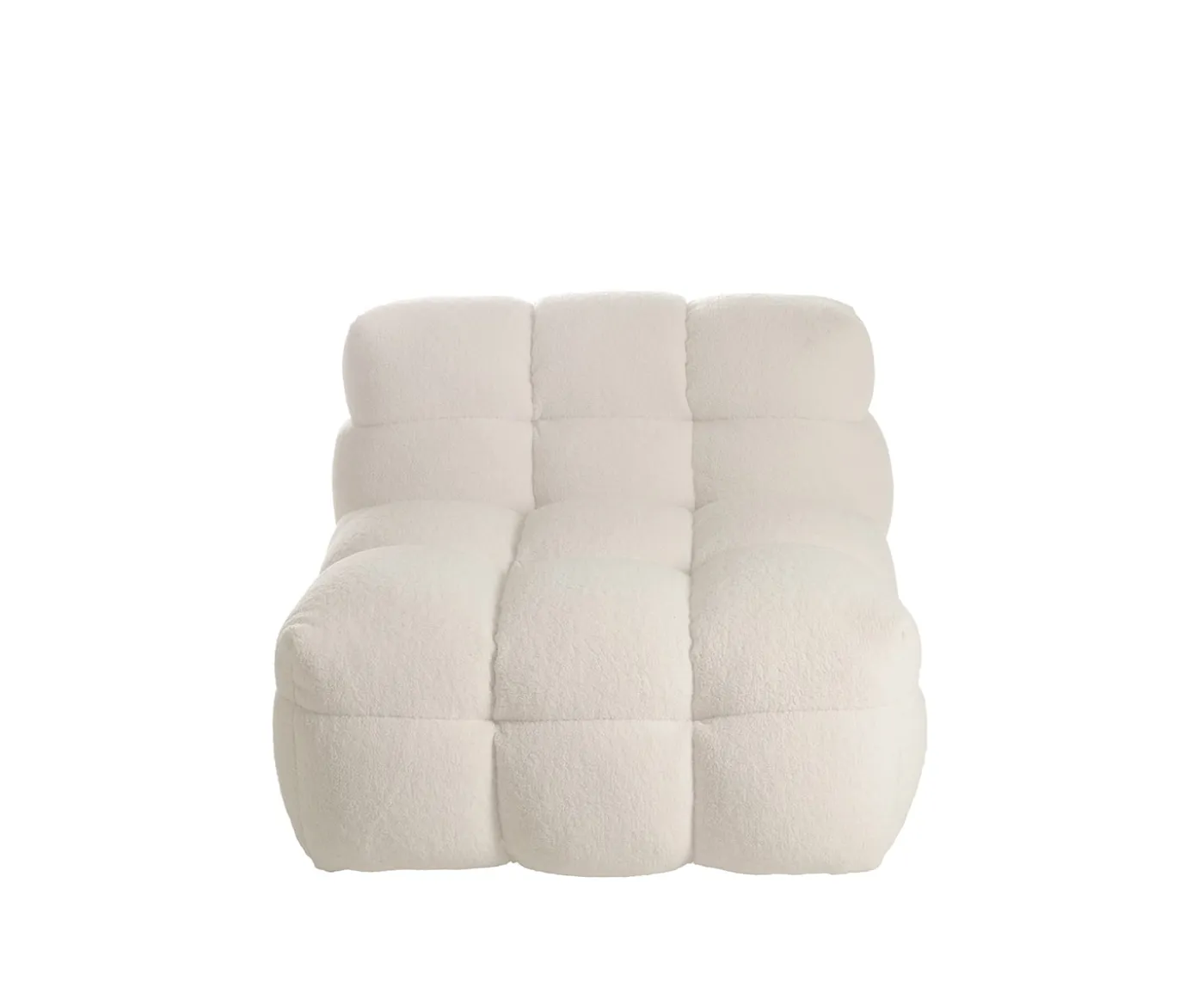 Sleepo Collection Billie Loungestol Creme Teddy 89cm