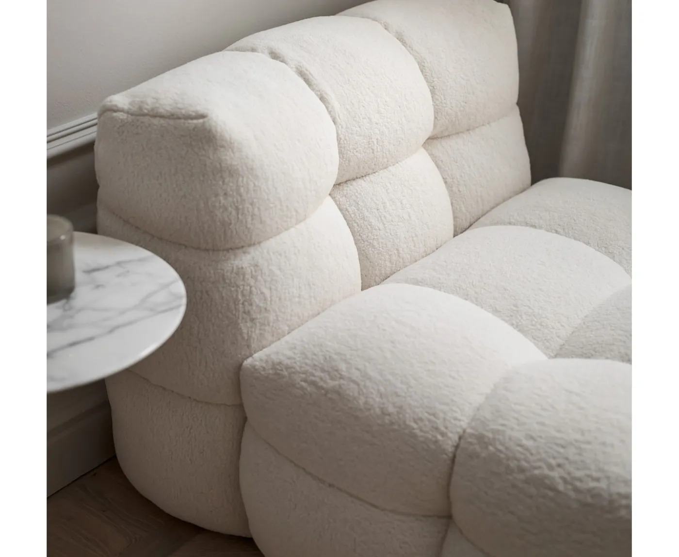 Sleepo Collection Billie Loungestol Creme Teddy 89cm