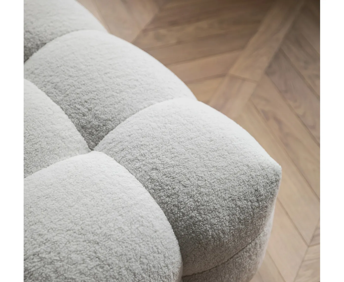 Sleepo Collection Billie Loungestol Creme Teddy 89cm